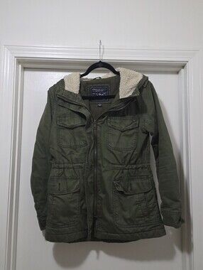 American Eagle Green Utility Winter Coat